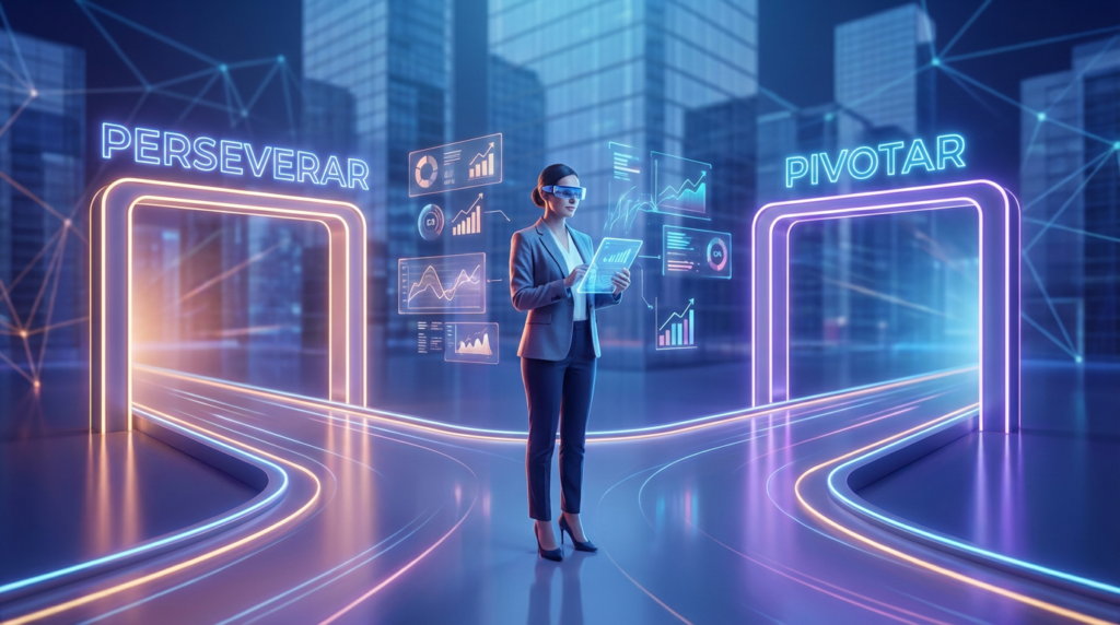 Startup Enxuta Decisão persevera estrategias