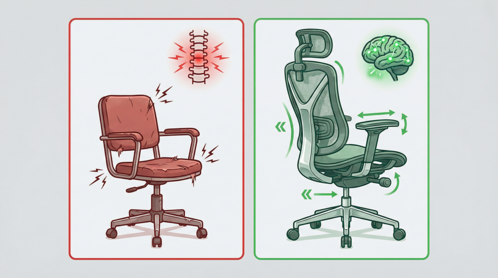 comparação de cadeiras 