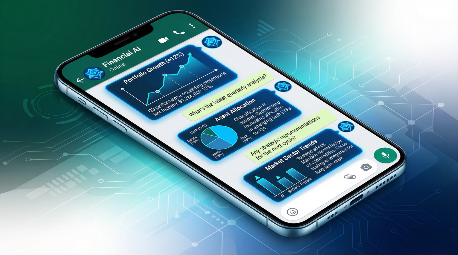 assistente financeiro de IA