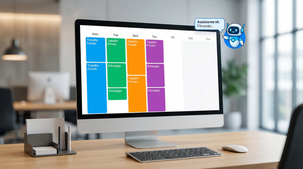condensar 6 dias de trabalho em 4: profissional organizado